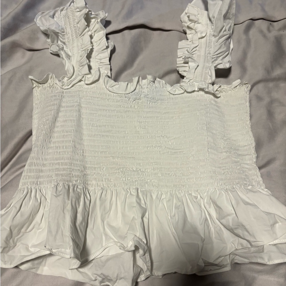 White Hill House Home Paz Poplin Top